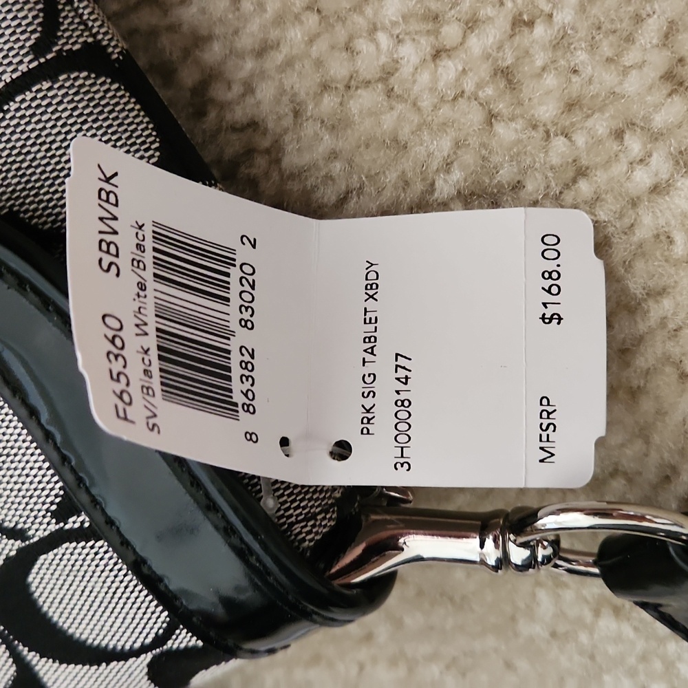 NWT Coach Signature Tablet Crossbody Bag - Picture 7 of 8